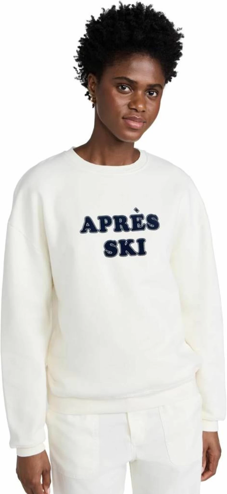 KULE Women's Oversized Après Ski Sweatshirt - Cozy Winter Pullover for Casual Style