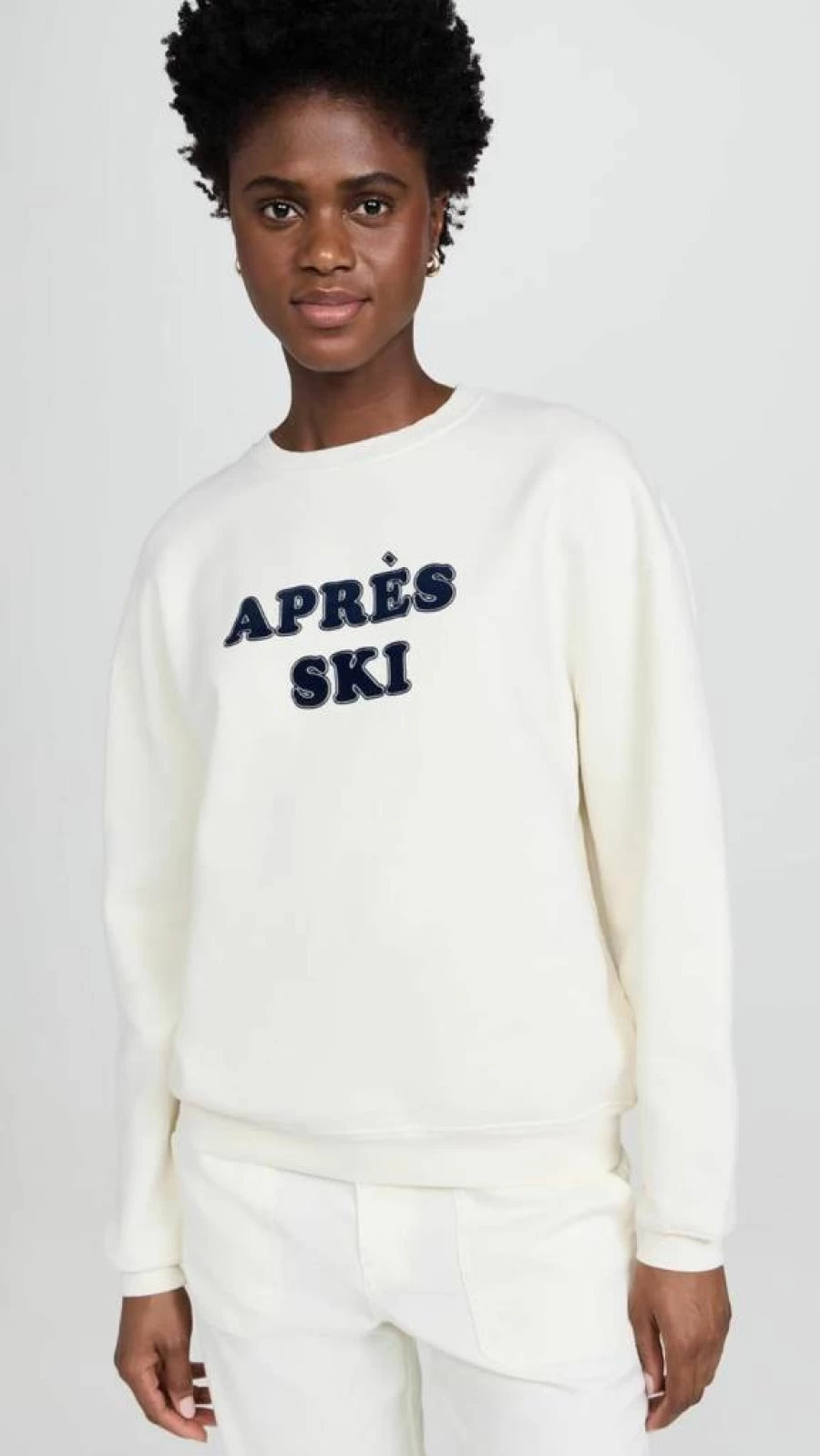 KULE Women's Oversized Après Ski Sweatshirt - Cozy Winter Pullover for Casual Style