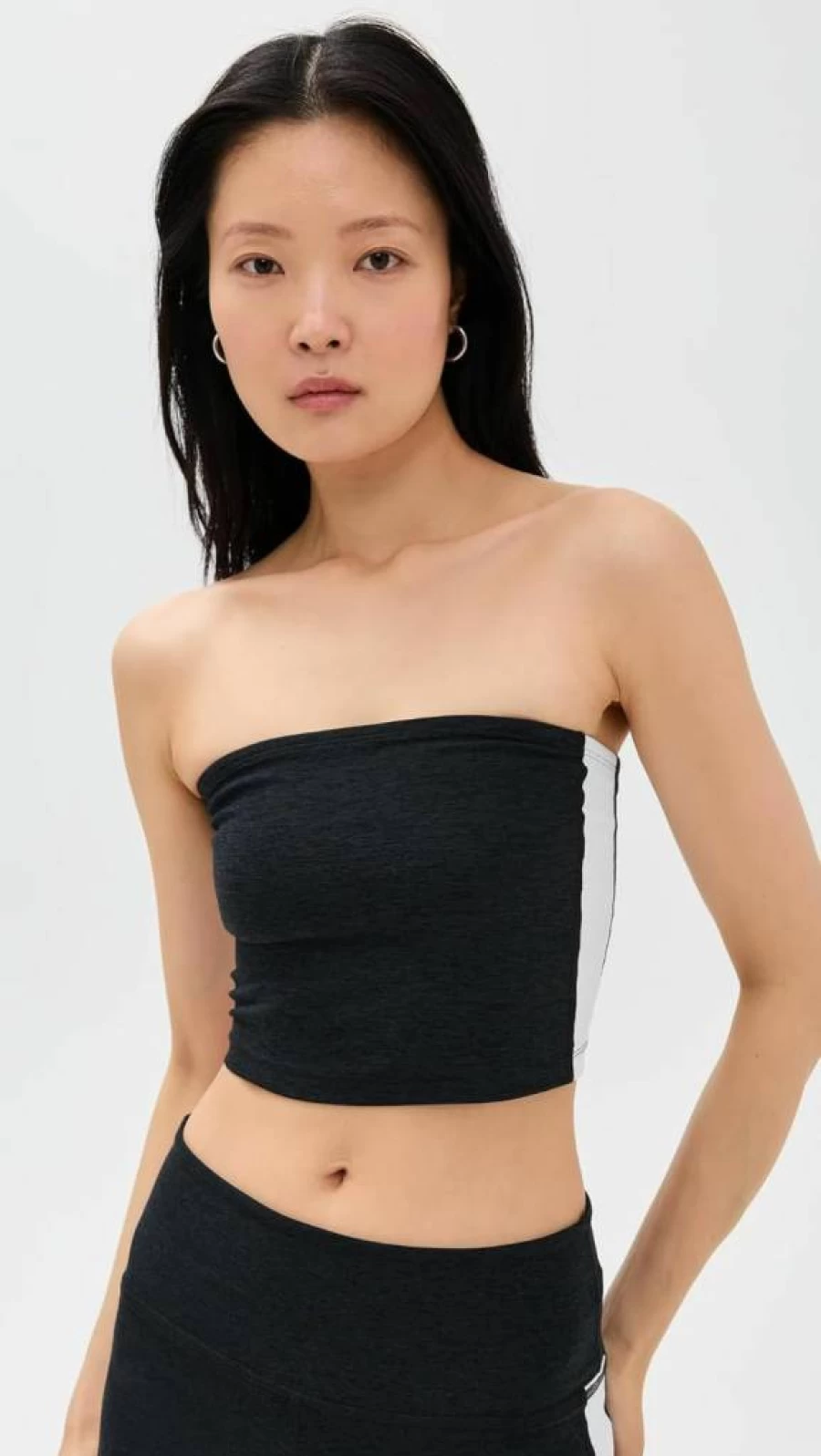 Beyond Yoga Women's Spacedye Strapless Crop Top - Soft Yoga Activewear for Workouts & Comfort