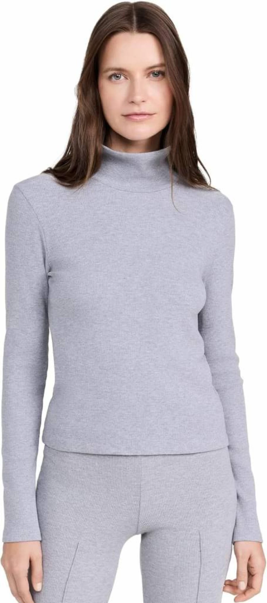 DONNI. Women's Ribbed Turtleneck Sweater - Slim Fit Knit Top for Women