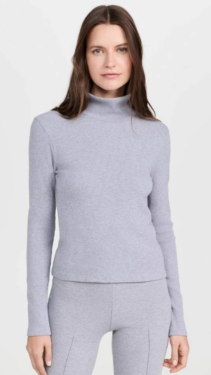 DONNI. Women's Ribbed Turtleneck Sweater - Slim Fit Knit Top for Women