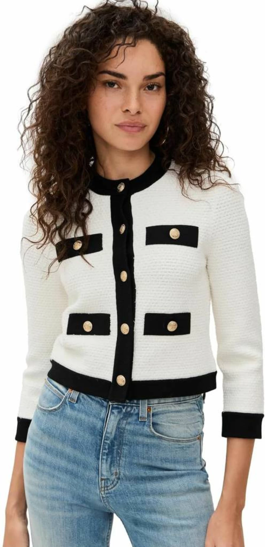 Alice + Olivia Women's Claira Open Front Cardigan Sweater - Elegant Knit Wrap