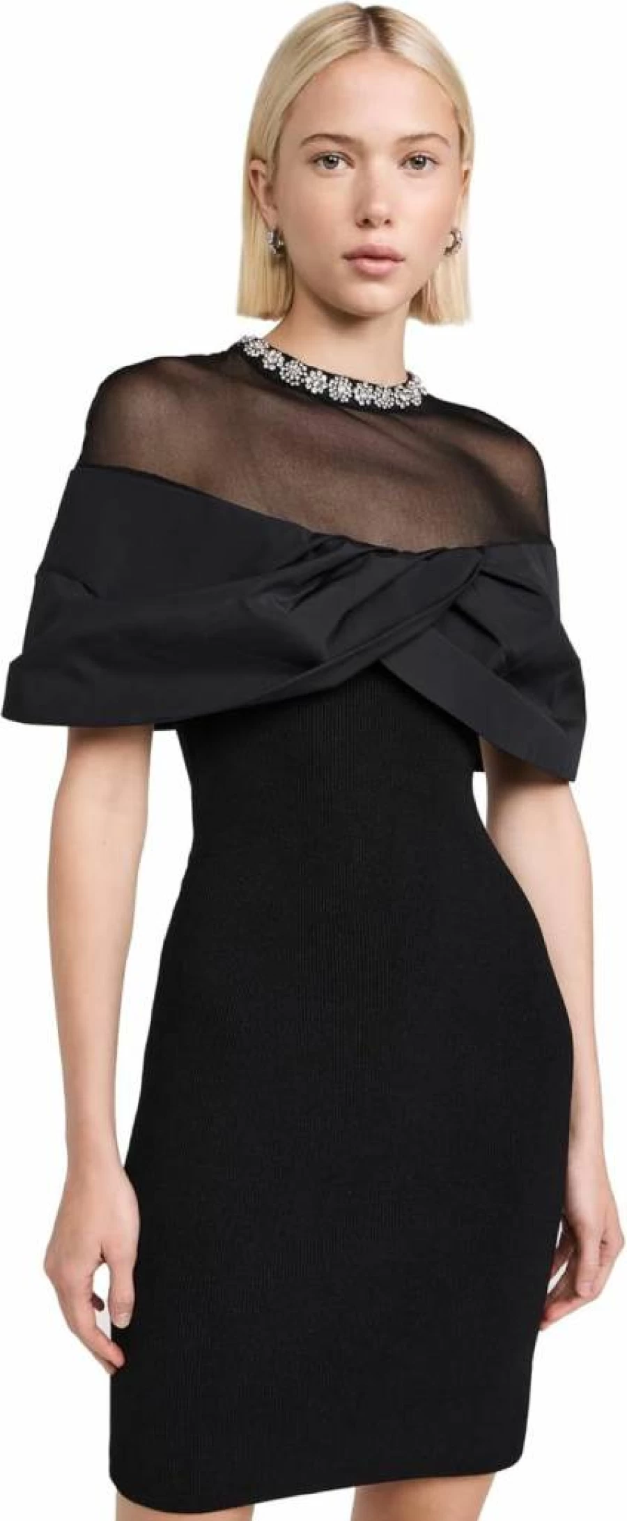 Rebecca Vallance Maeve Knit Mini Dress for Women - Stylish Short Sleeve Bodycon Dress