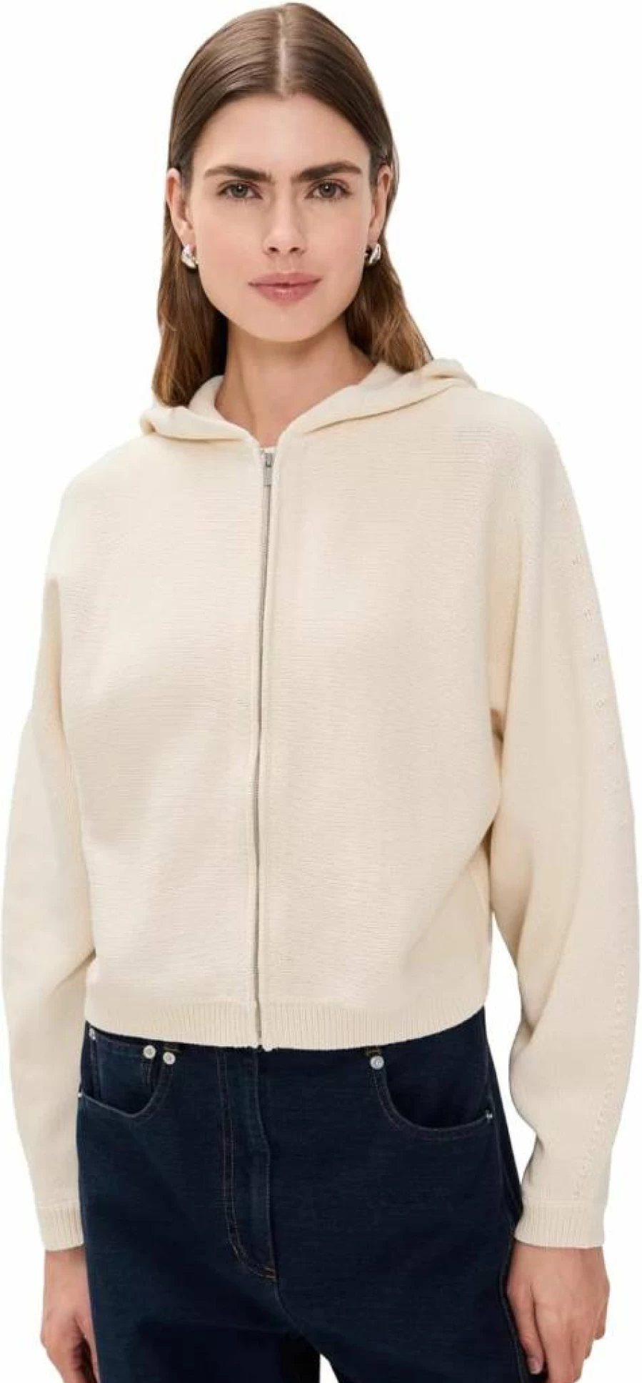 Theory Women's Zip-Up Hoodie | Premium Cotton Blend Fleece Pullover with Front Pockets