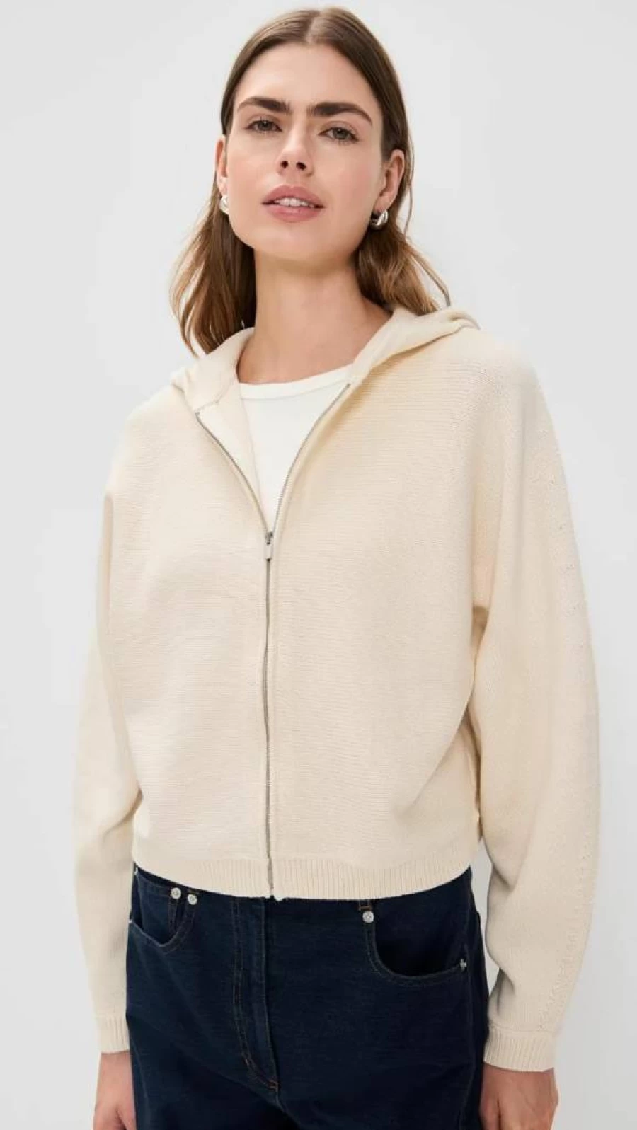 Theory Women's Zip-Up Hoodie | Premium Cotton Blend Fleece Pullover with Front Pockets