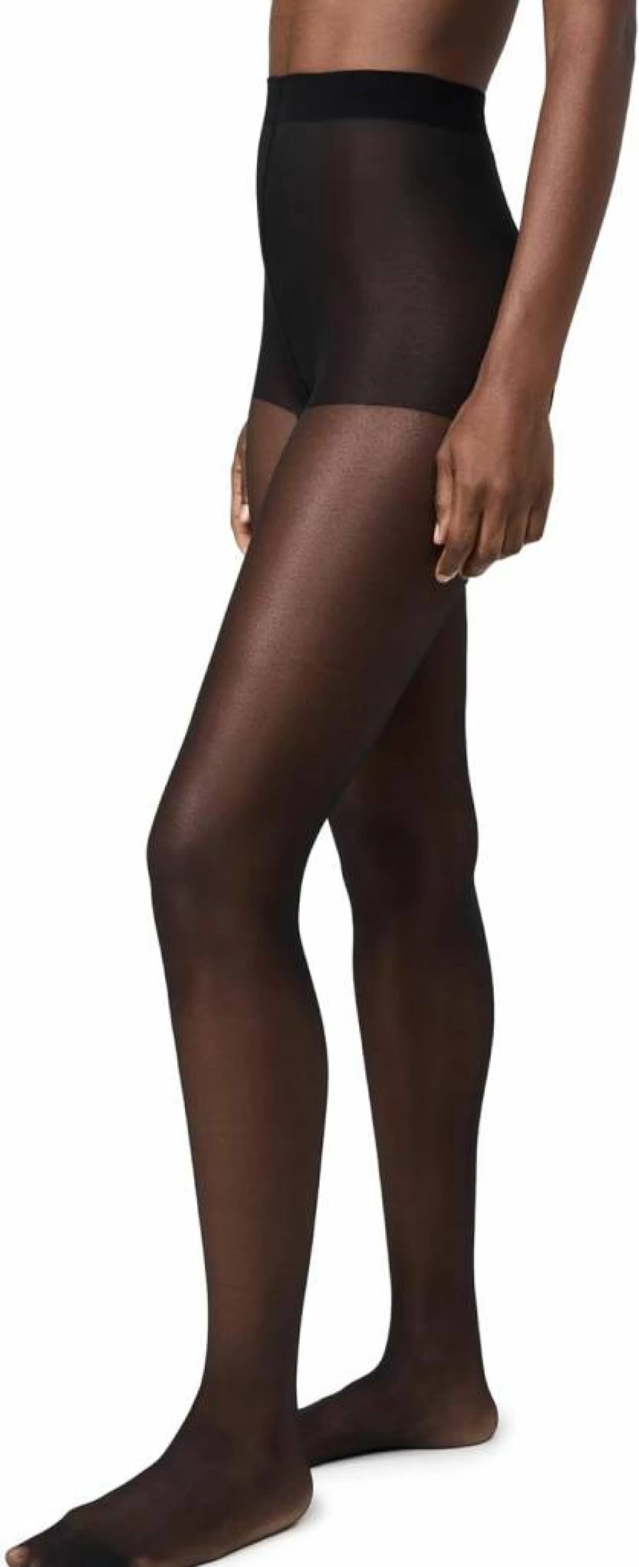 STEMS Women's Crystal Embellished Seam Back Sheer Tights - Elegant & Shiny Hosiery