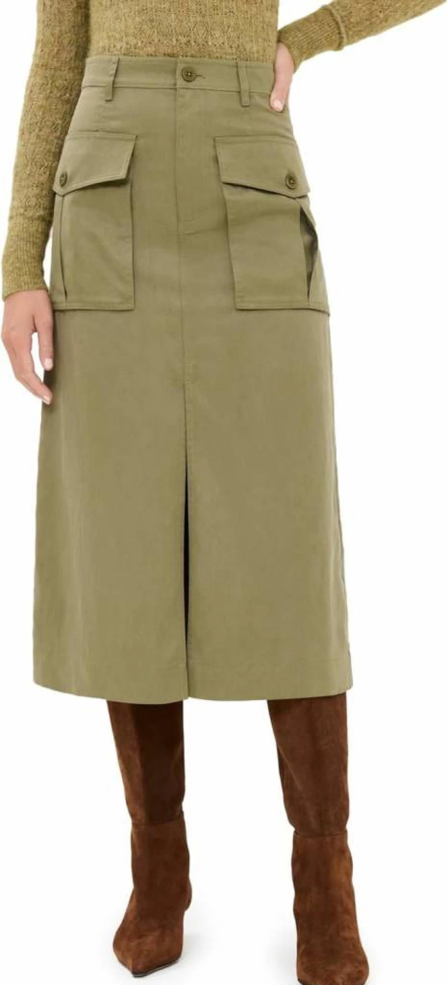Ulla Johnson Women's Veria Skirt - Floral Printed Midi Skirt with Side Slit