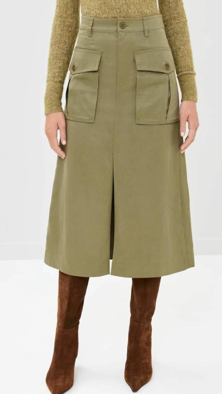 Ulla Johnson Women's Veria Skirt - Floral Printed Midi Skirt with Side Slit