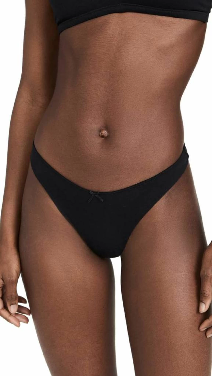Eberjey Women's Ultra-Soft Pima Cotton Thong Underwear - Comfortable Stretch Panties