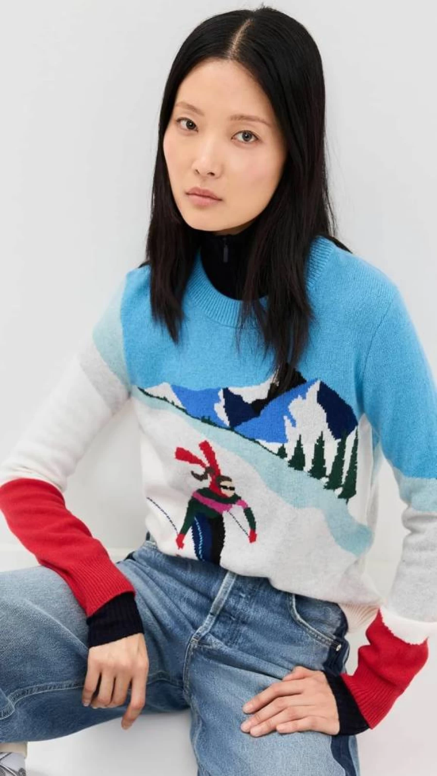Faherty Women's Cozy Mountain Sweater - Soft Winter Knit Pullover for Women