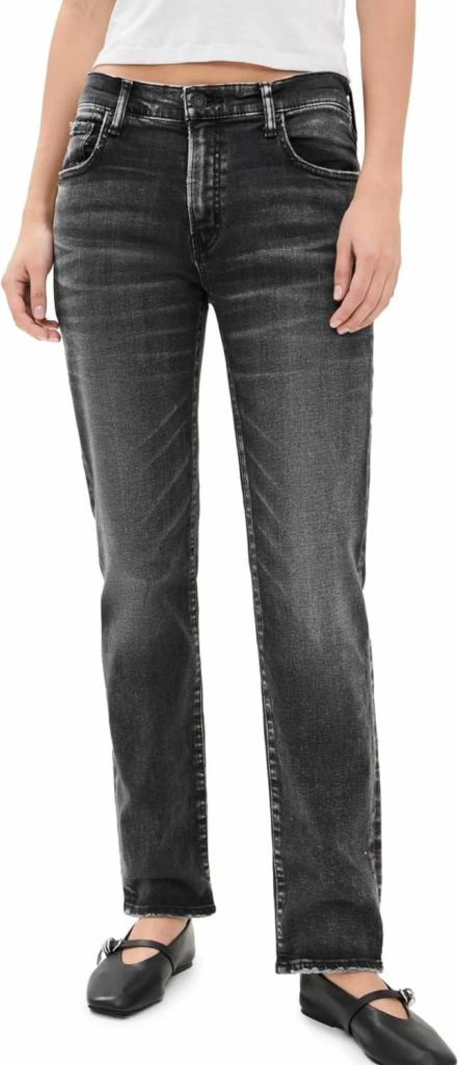 MOUSSY VINTAGE Women's MV Fairfield Slim Straight Jeans - High-Quality Denim Pants for Women