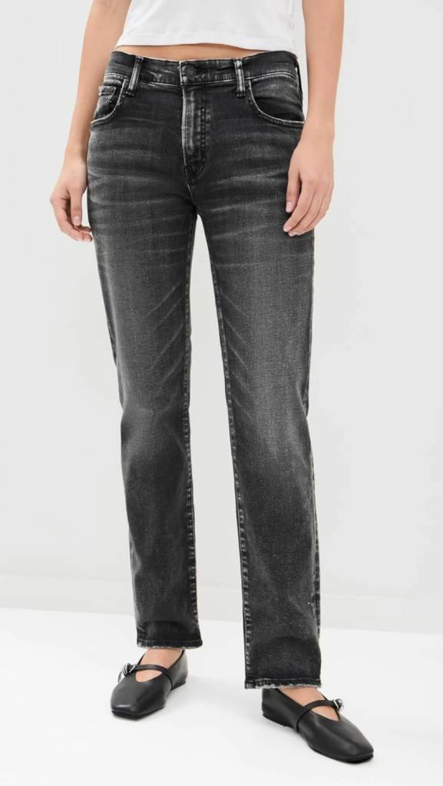 MOUSSY VINTAGE Women's MV Fairfield Slim Straight Jeans - High-Quality Denim Pants for Women