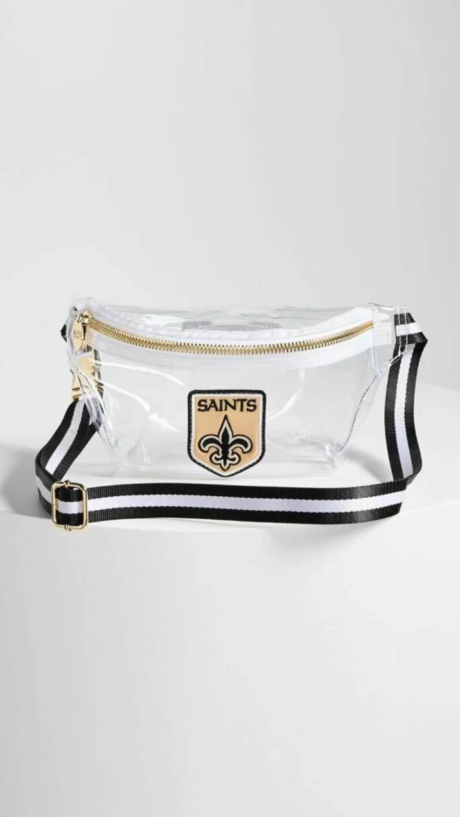 Stoney Clover Lane Saints Team Clear Waist Bag for Women - NFL New Orleans Fanny Pack