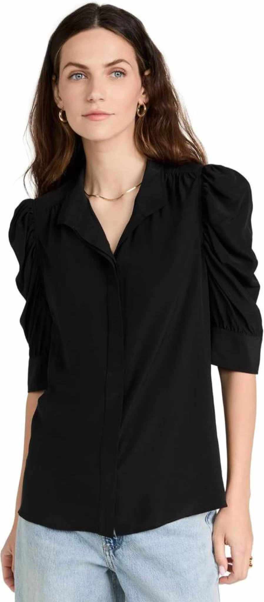 FRAME Women's Gillian Blouse - Stylish Women's Top by FRAME