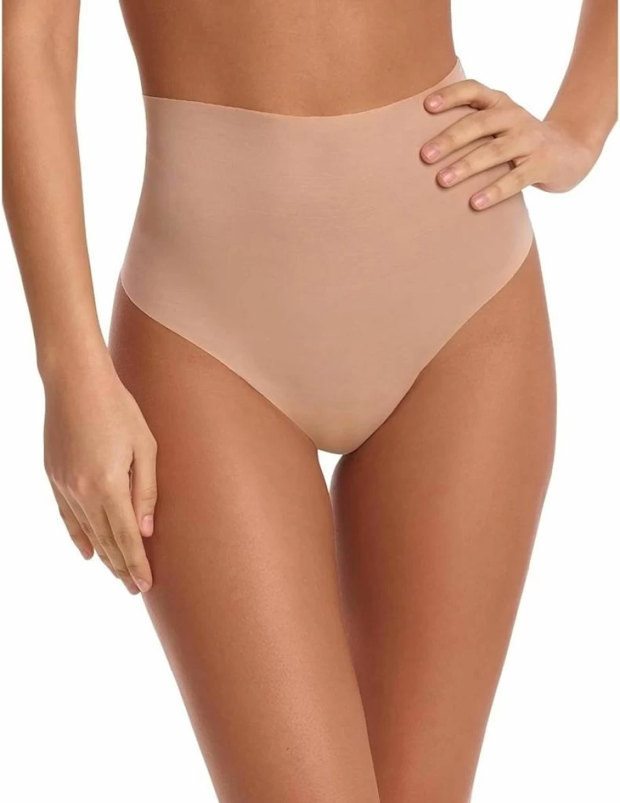 Commando Women's Featherlight Control Thong - Ultra Soft No-Show Underwear for Comfort & Support