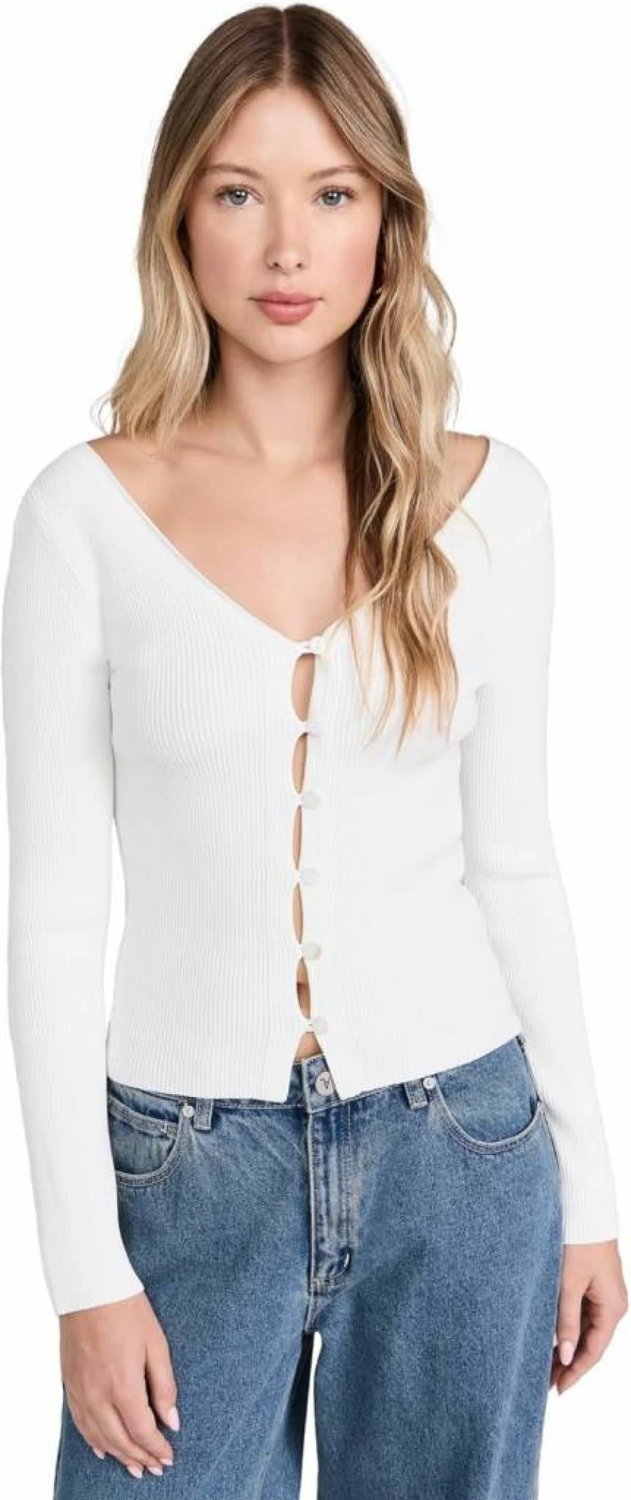 Enza Costa Women's V-Neck Cardigan Soft Viscose Knit Sweater