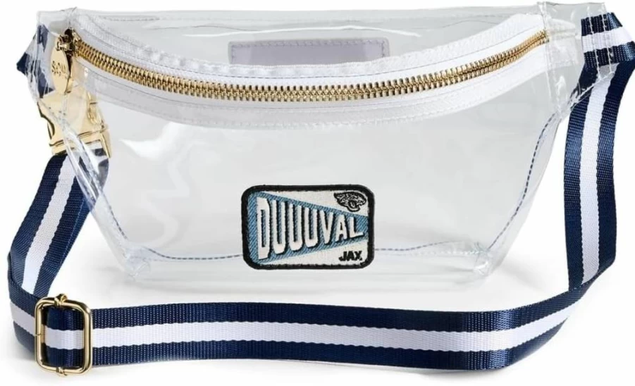Stoney Clover Lane Women's Jacksonville Jaguars NFL Clear Waist Bag Fanny Pack for Women