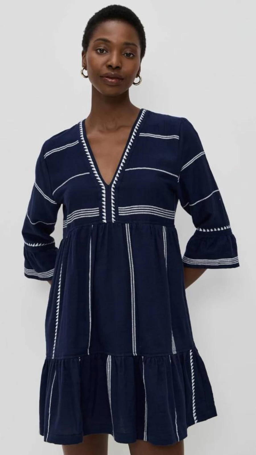 lemlem Women's Hanna Flutter Sleeve Dress - Boho Chic Printed Maxi Dress