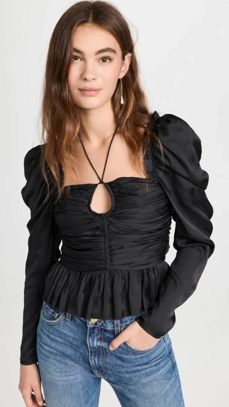 Ulla Johnson Women's Mirelle Blouse | Floral Printed Silk Top | Elegant Feminine Style
