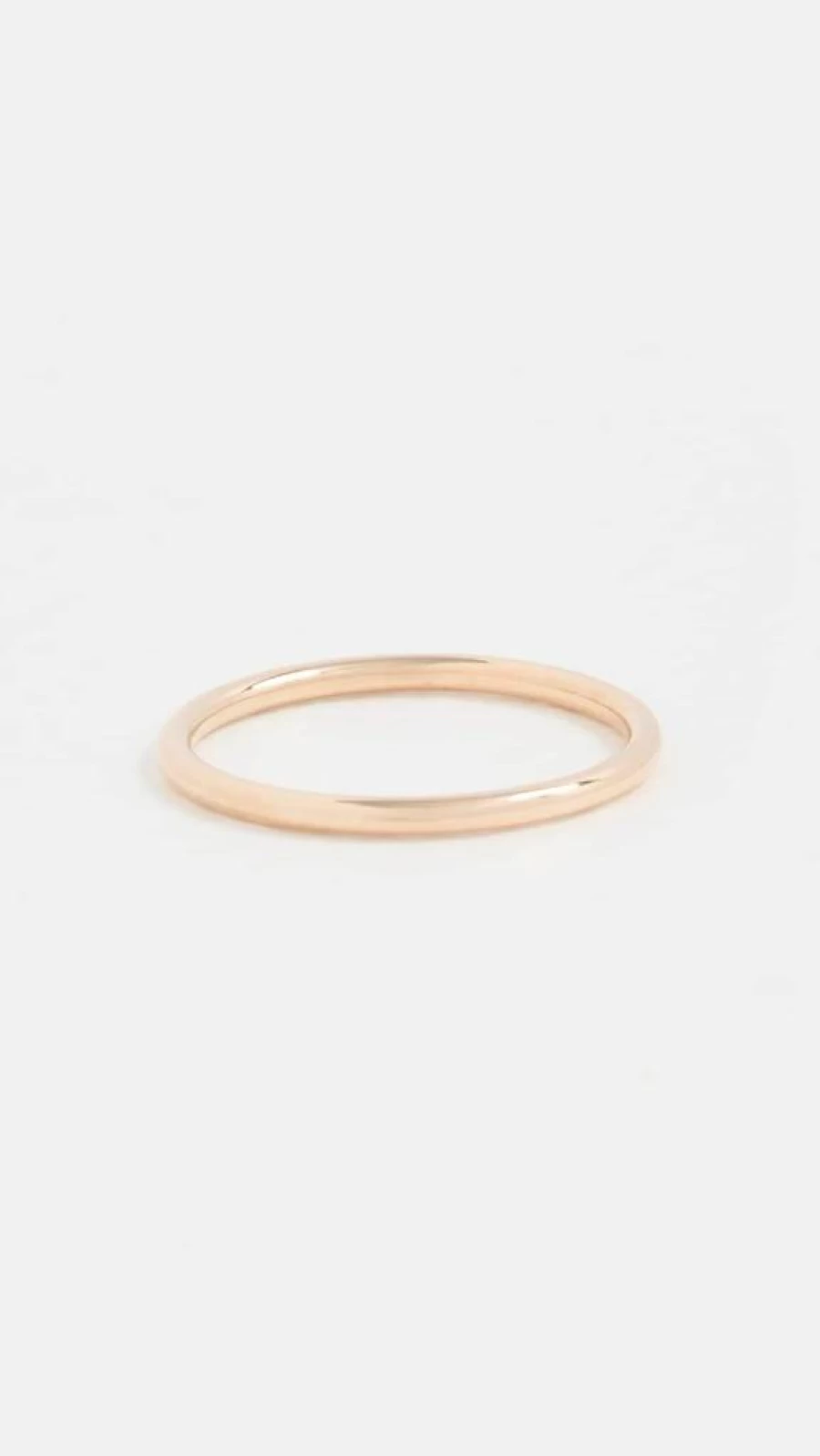 ZOE CHICCO 14K Yellow Gold Medium Round Wedding Band Ring for Women