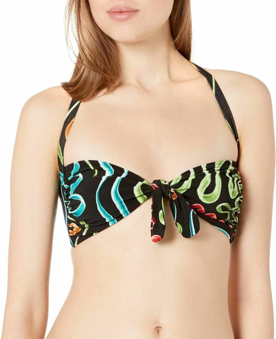 Norma Kamali Women's TY Front Bra Top - Stylish Comfort for Everyday Wear
