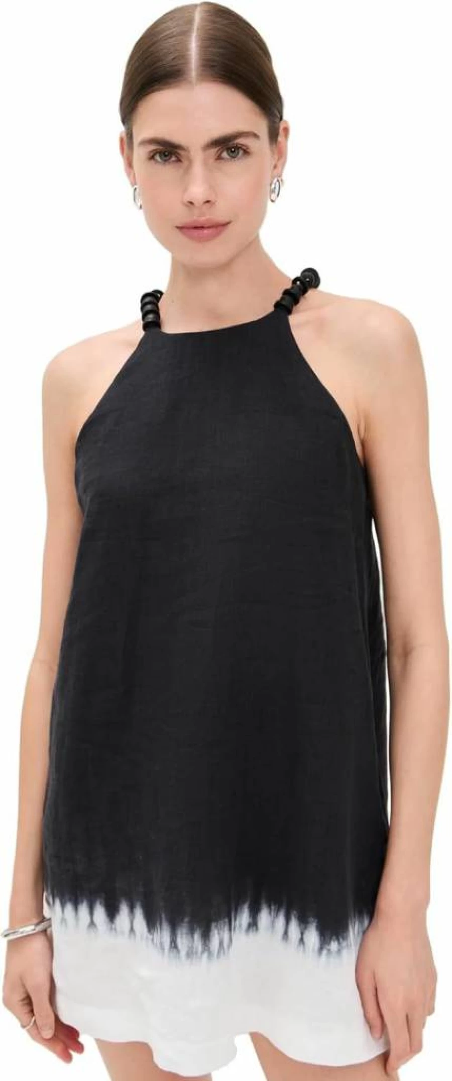 STAUD Cabo Linen Dress for Women - Summer Linen Midi Dress by STAUD