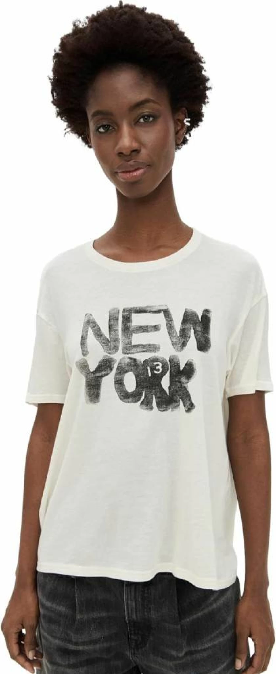 R13 Women's NY Relaxed Fit T-Shirt | Casual Comfort Tee