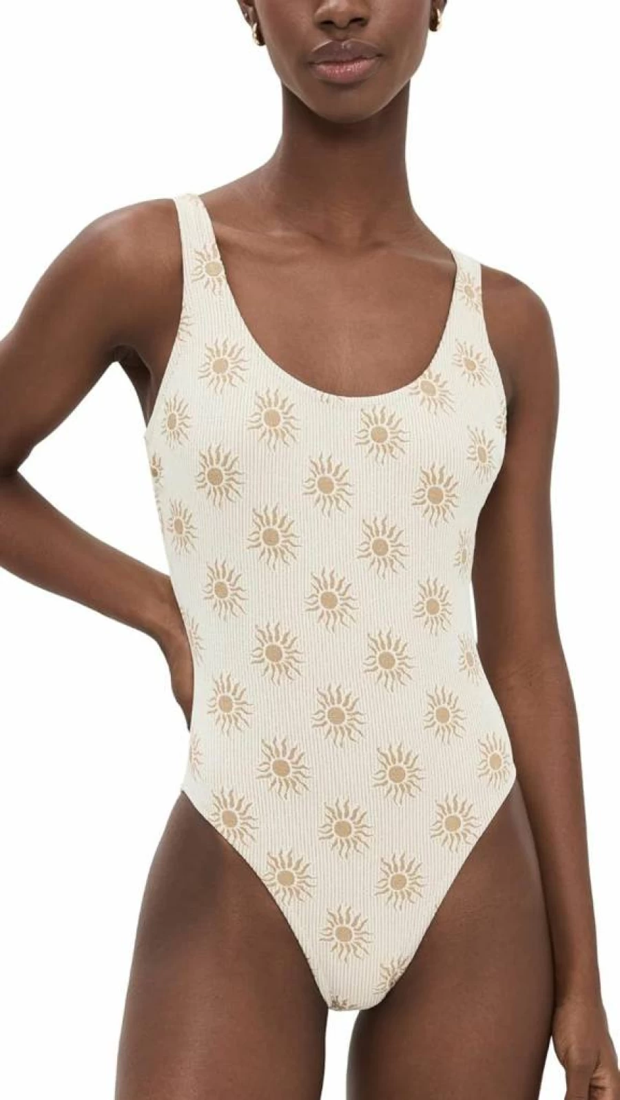 Solid & Striped Women's Luela One-Piece Swimsuit | Stylish Striped Monokini