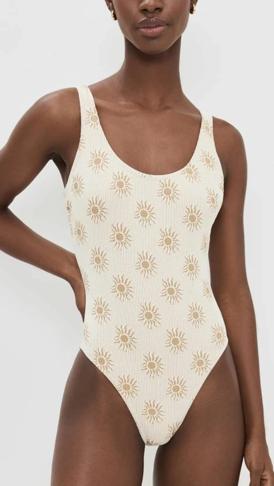 Solid & Striped Women's Luela One-Piece Swimsuit | Stylish Striped Monokini