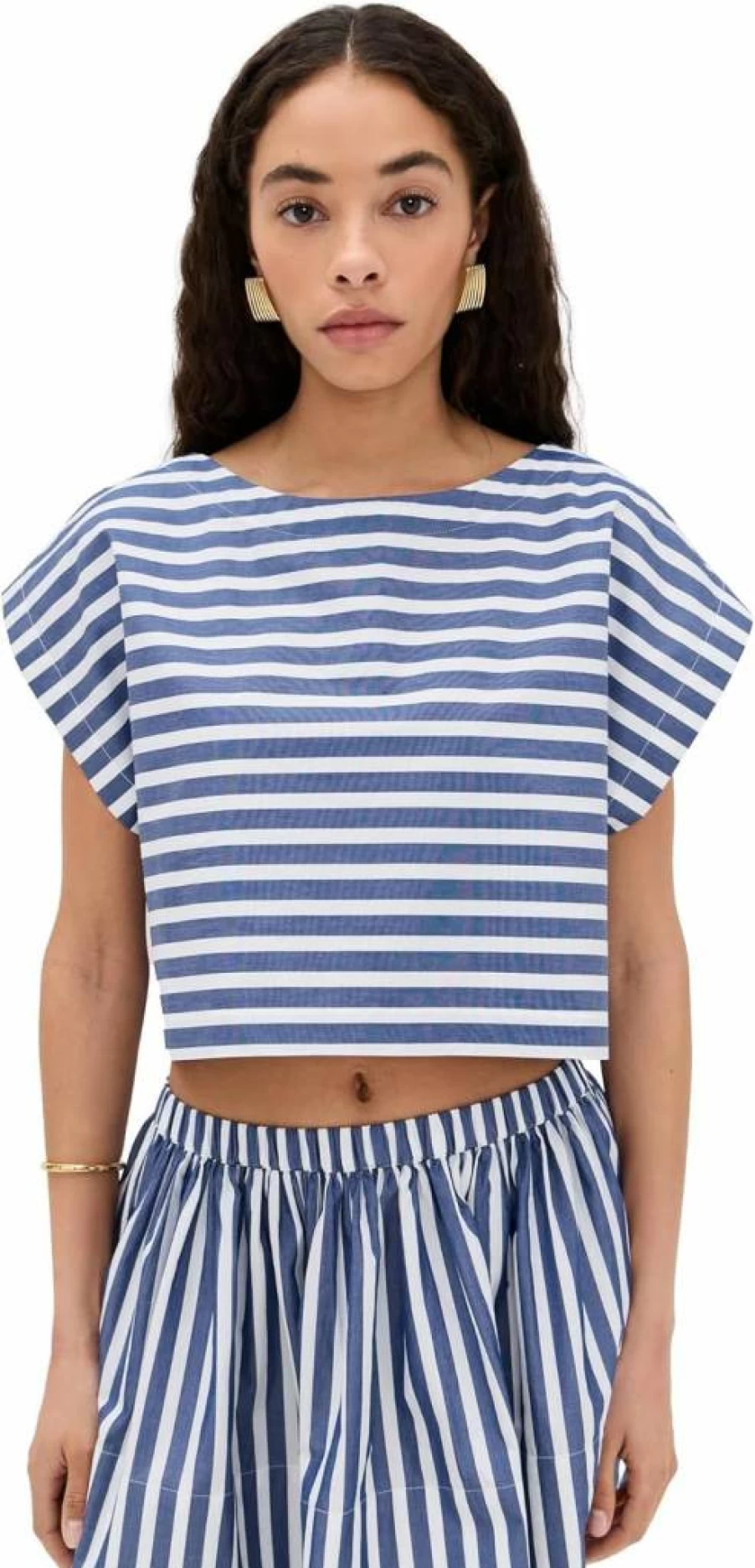 Suzie Kondi Women's Kori Crop Top - Stylish Casual Short Sleeve Blouse for Summer