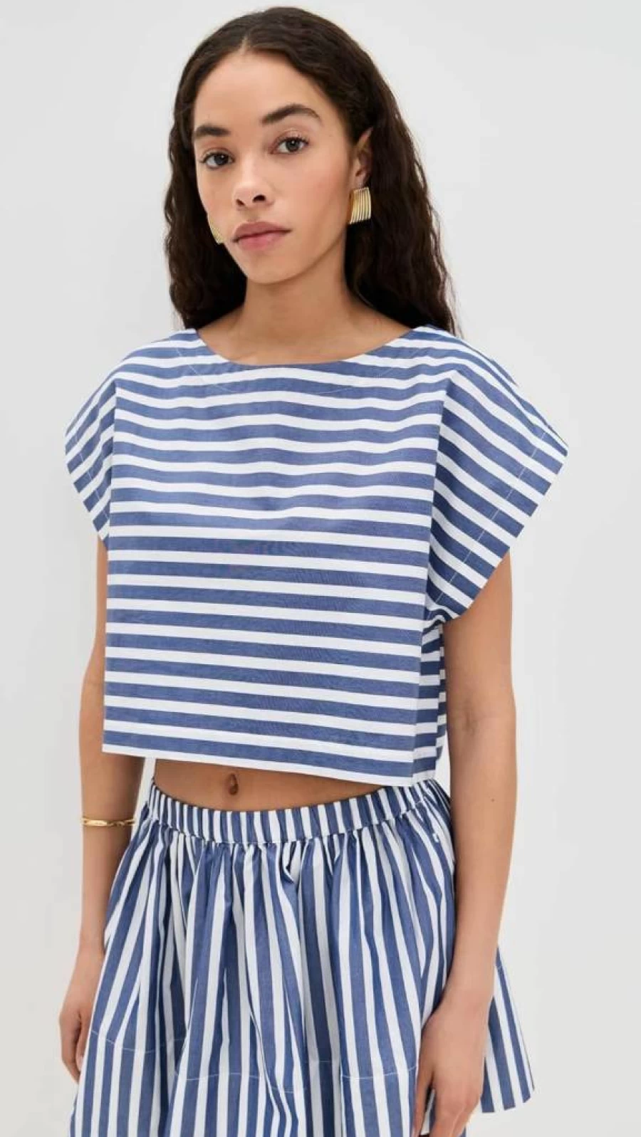 Suzie Kondi Women's Kori Crop Top - Stylish Casual Short Sleeve Blouse for Summer