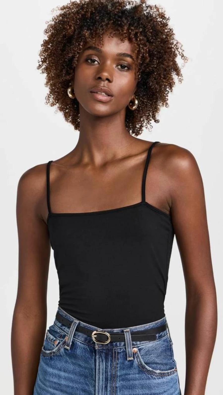 L'AGENCE Women's Lavinia Square Neck Tank Top - Stylish Casual Blouse for Women