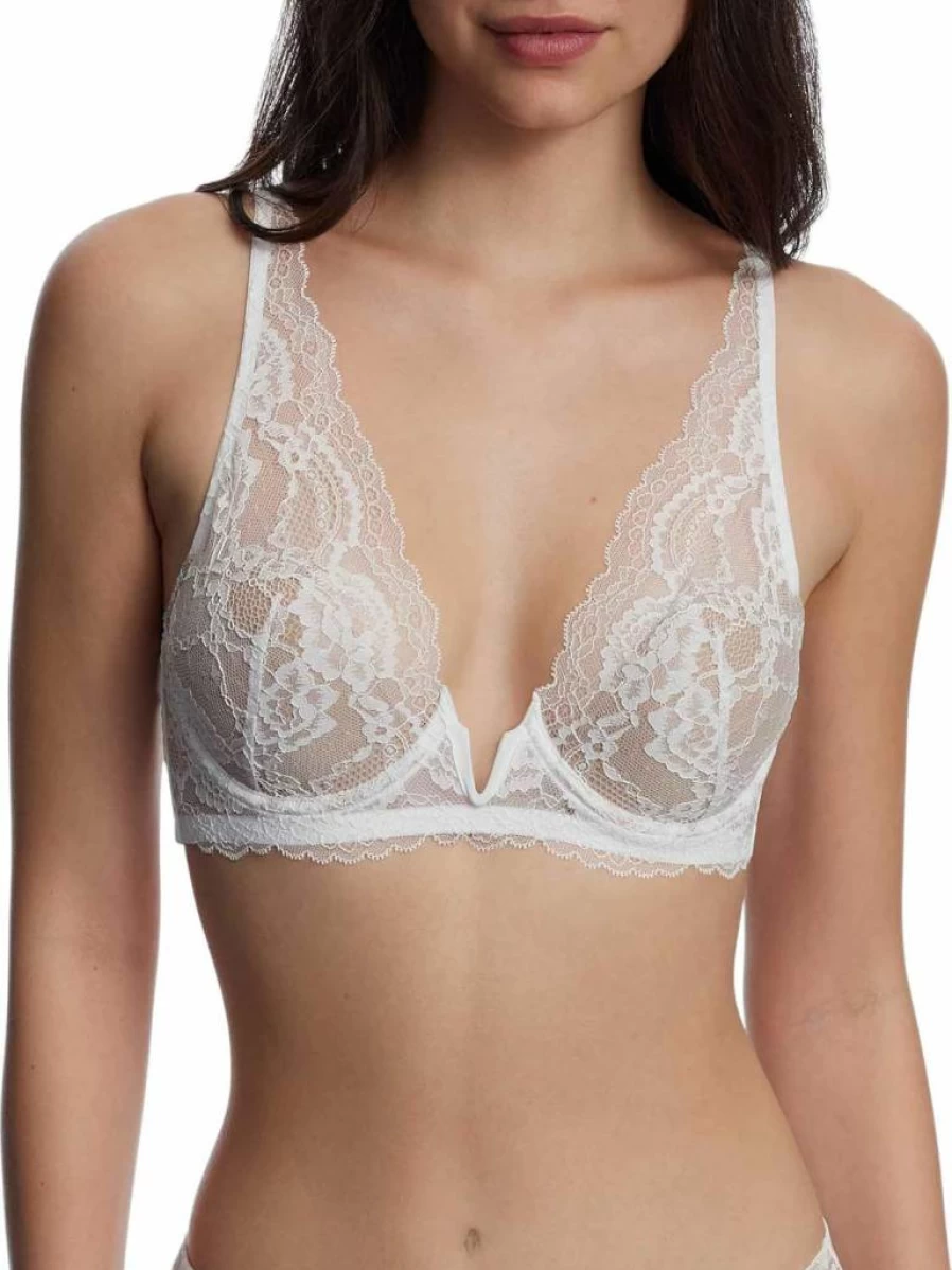 Skarlett Blue Women's Minx Lace Plunge Bra with V-Wire and Light Lining 320100
