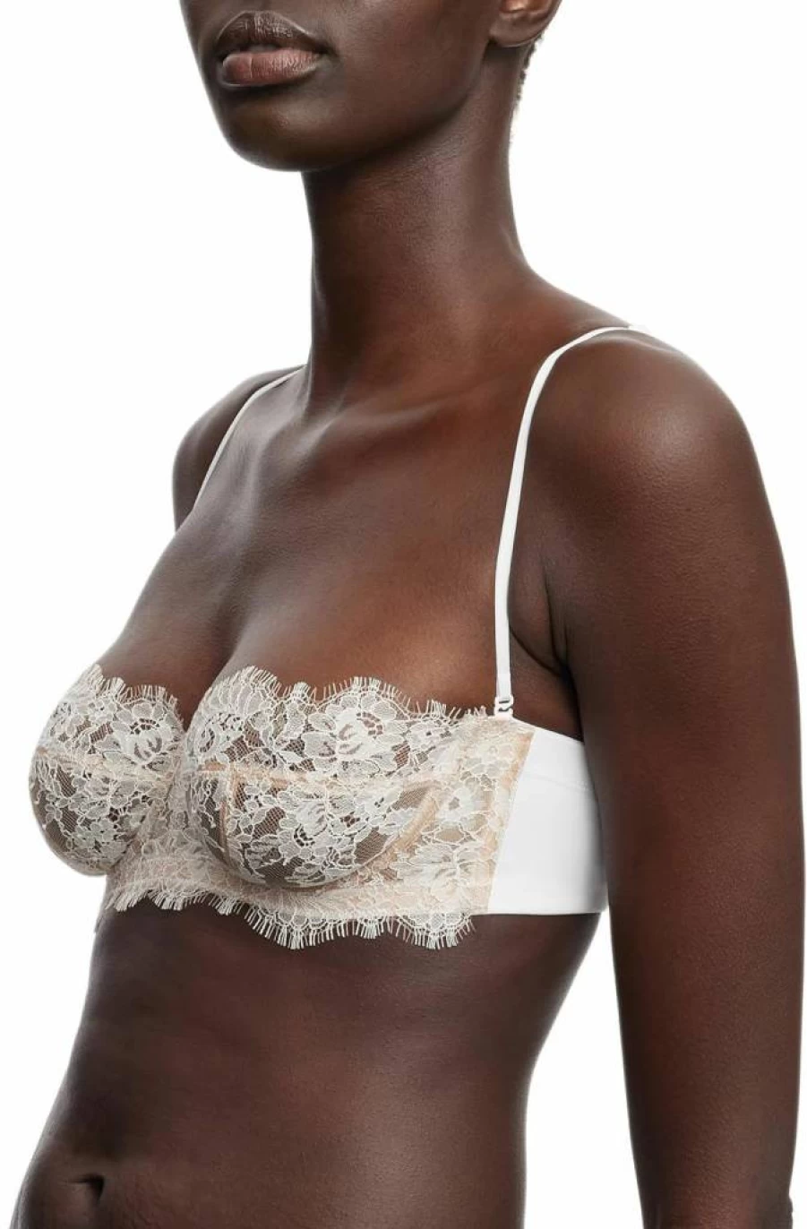 Skarlett Blue Women's Entice Strapless Multi-Way Push-Up Underwire Bra 329143 | Convertible T-Shirt Bra | Comfortable Lace Demi Cup