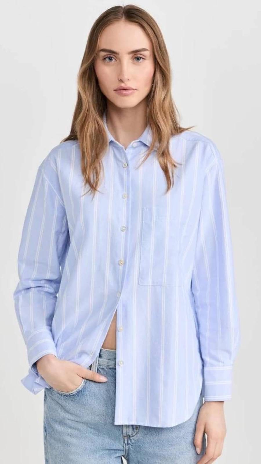 AYR Women's The Deep End Button Down Shirt - Classic Casual Top for Women
