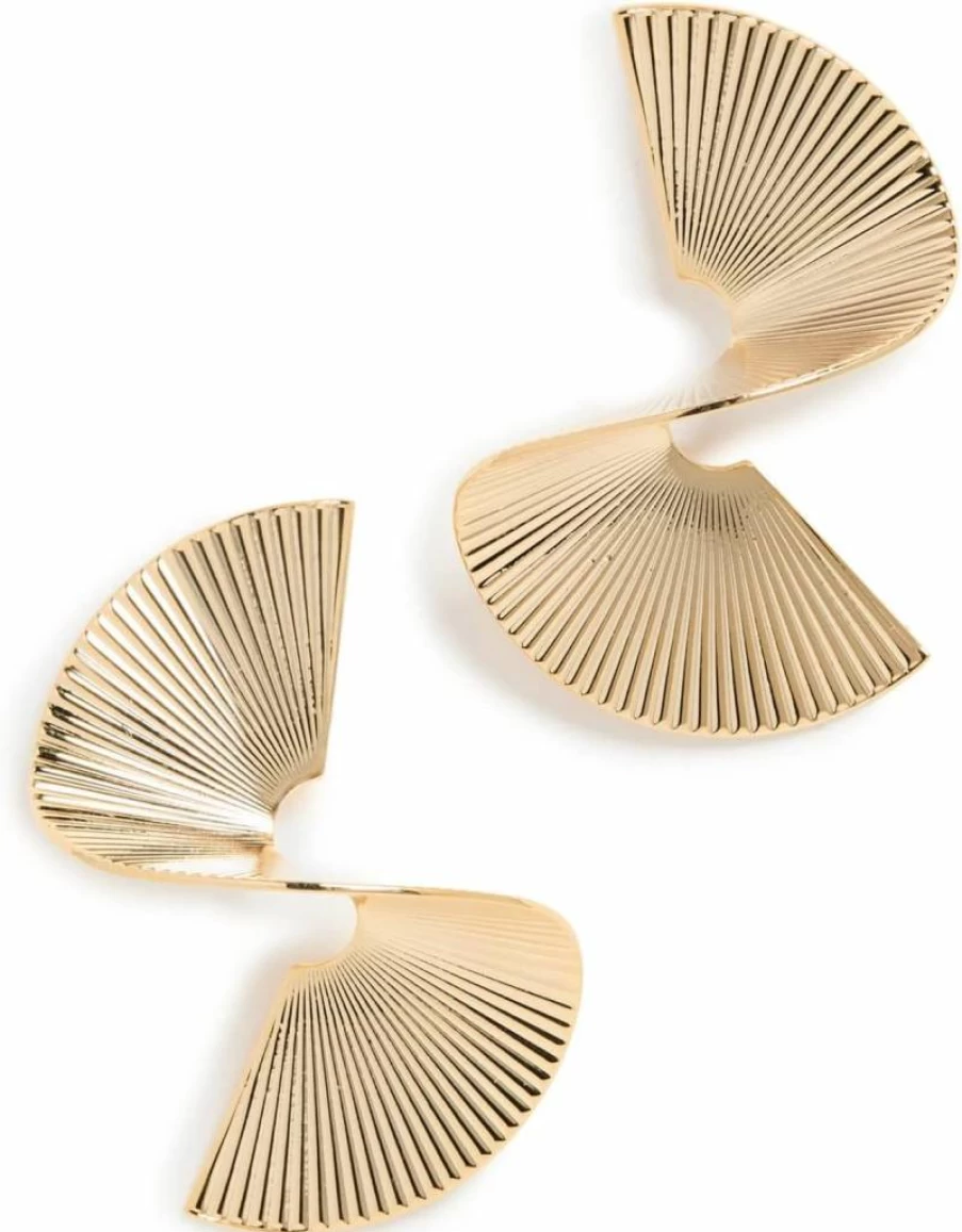 SHASHI Women's 1974 Vintage Hoop Earrings - Gold-Tone Retro Dangle Earrings for Women