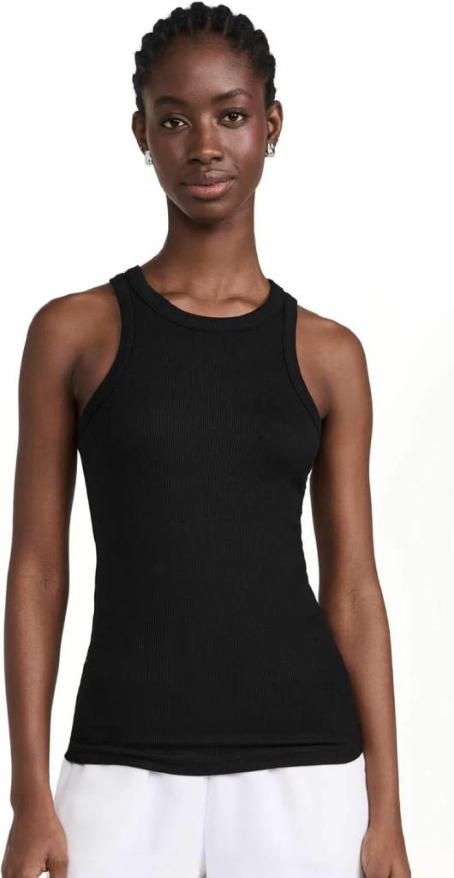 SPLITS59 Women's Kiki Ribbed Tank Top - Stretchable Comfort Fit Casual Wear