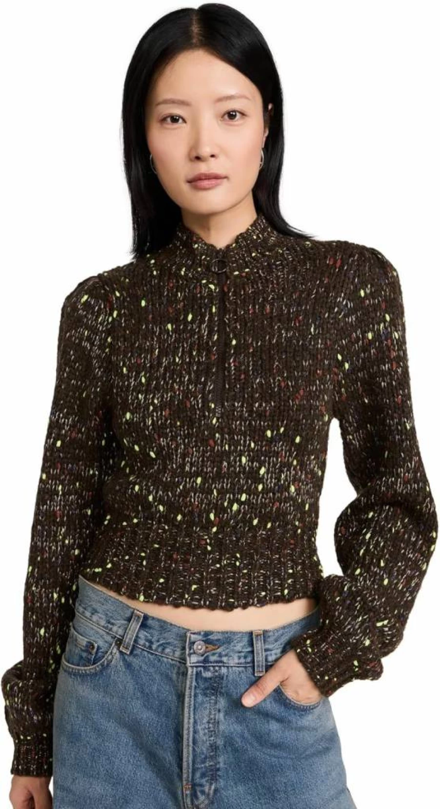 BAUM UND PFERDGARTEN Women's Chesa Knit Sweater - Soft Wool Pullover for Women