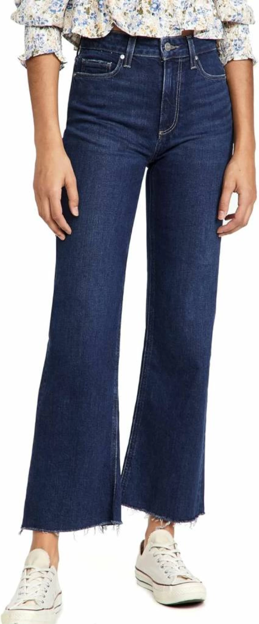 PAIGE Women's Leenah High-Rise Ankle Jeans - Slim Fit Stretch Denim for Women