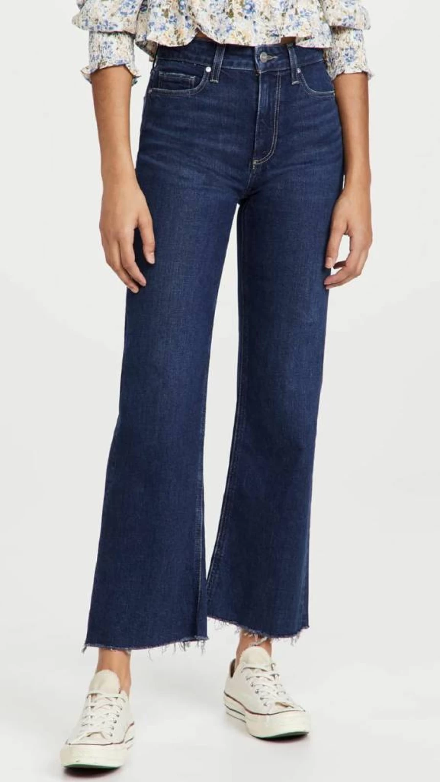PAIGE Women's Leenah High-Rise Ankle Jeans - Slim Fit Stretch Denim for Women