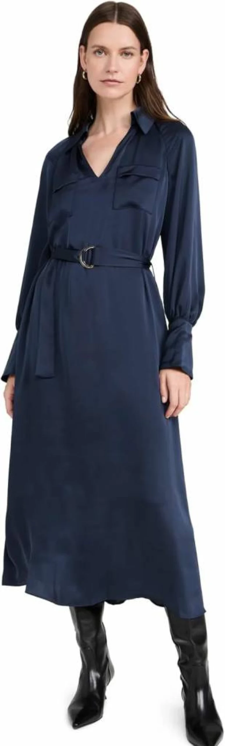 Ramy Brook Women's Cecilia Dress: Elegant Flowy Midi Dress for Casual and Evening Wear