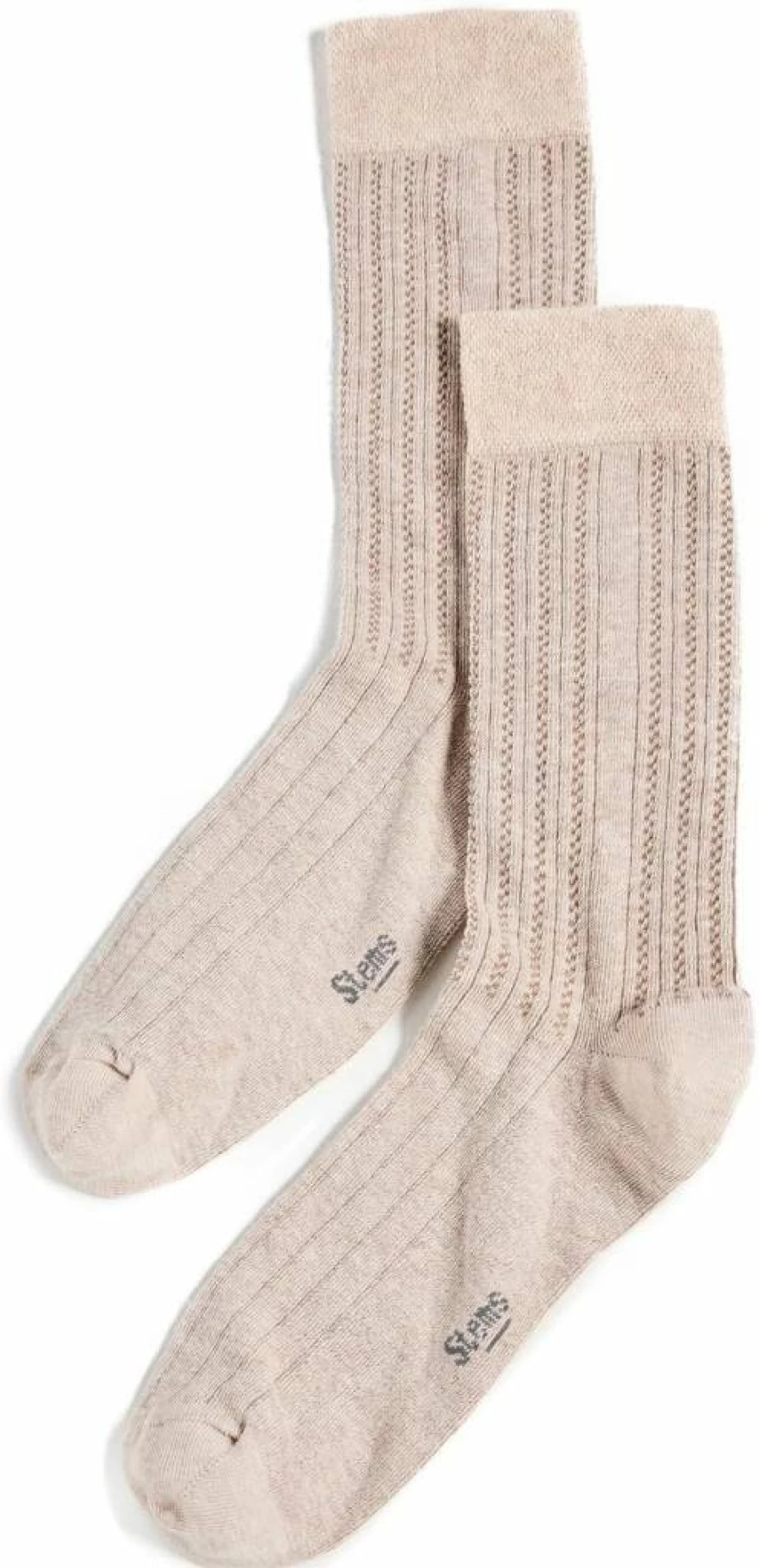 STEMS Women's Lola Cashmere Comfort Crew Socks - Soft Luxury Socks for Women