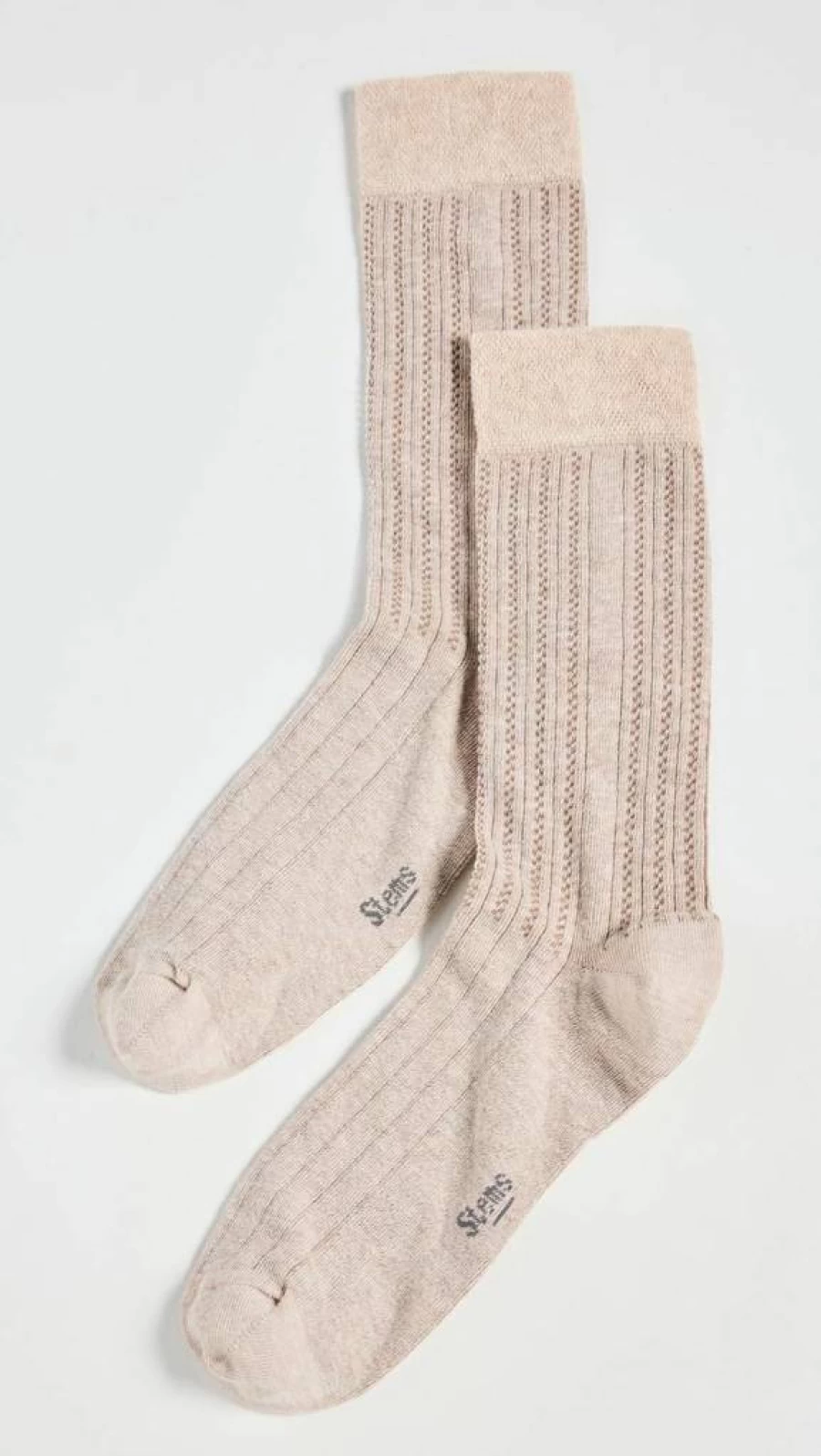 STEMS Women's Lola Cashmere Comfort Crew Socks - Soft Luxury Socks for Women
