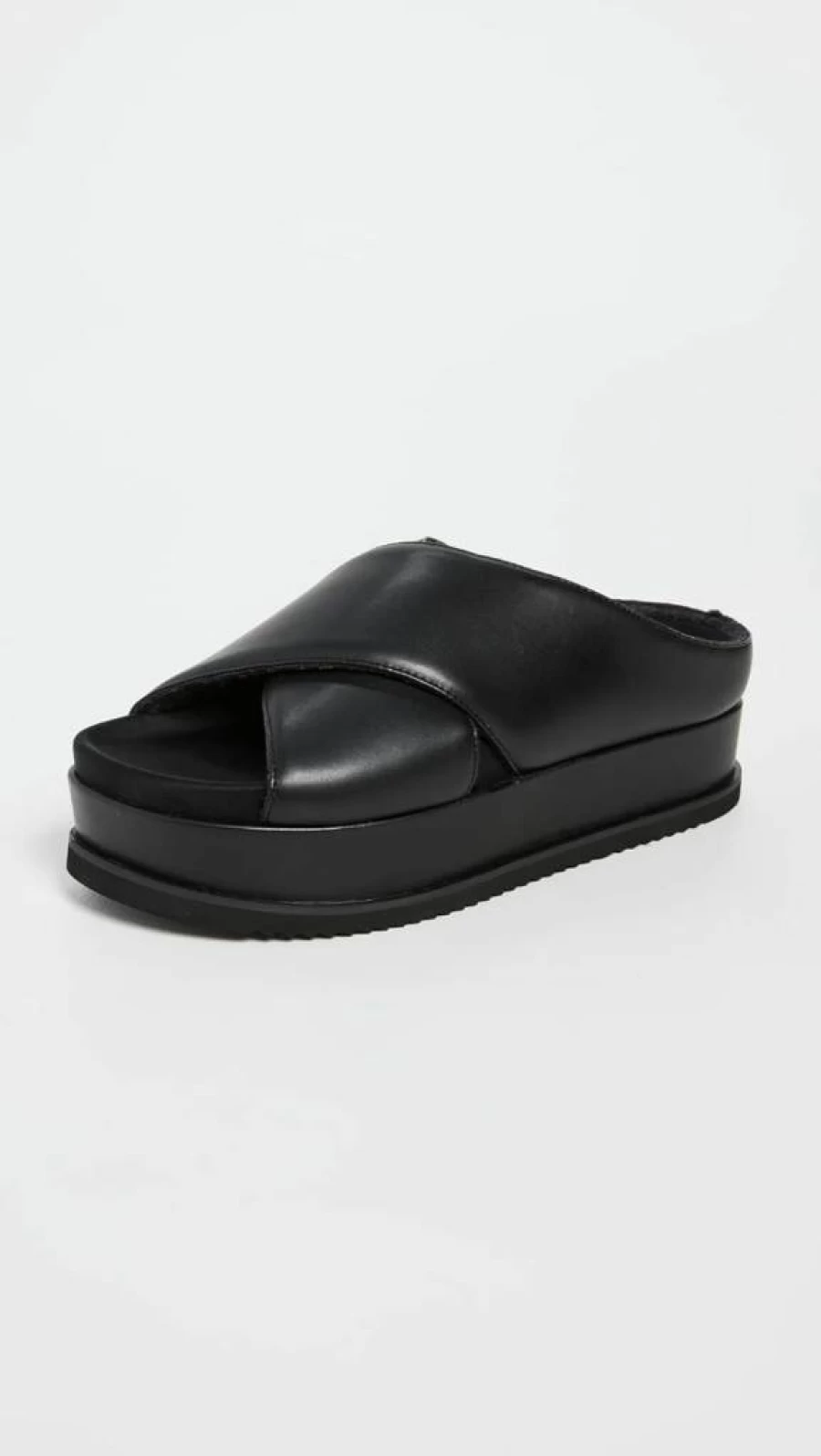 R0AM Women's Stackable Cross Strap Slide Sandals - Comfortable & Stylish Summer Footwear