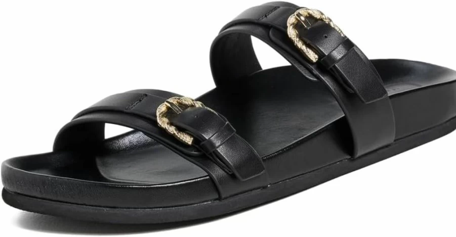 L'AGENCE Women's Gaelle Slide Sandals | Comfortable Summer Footwear