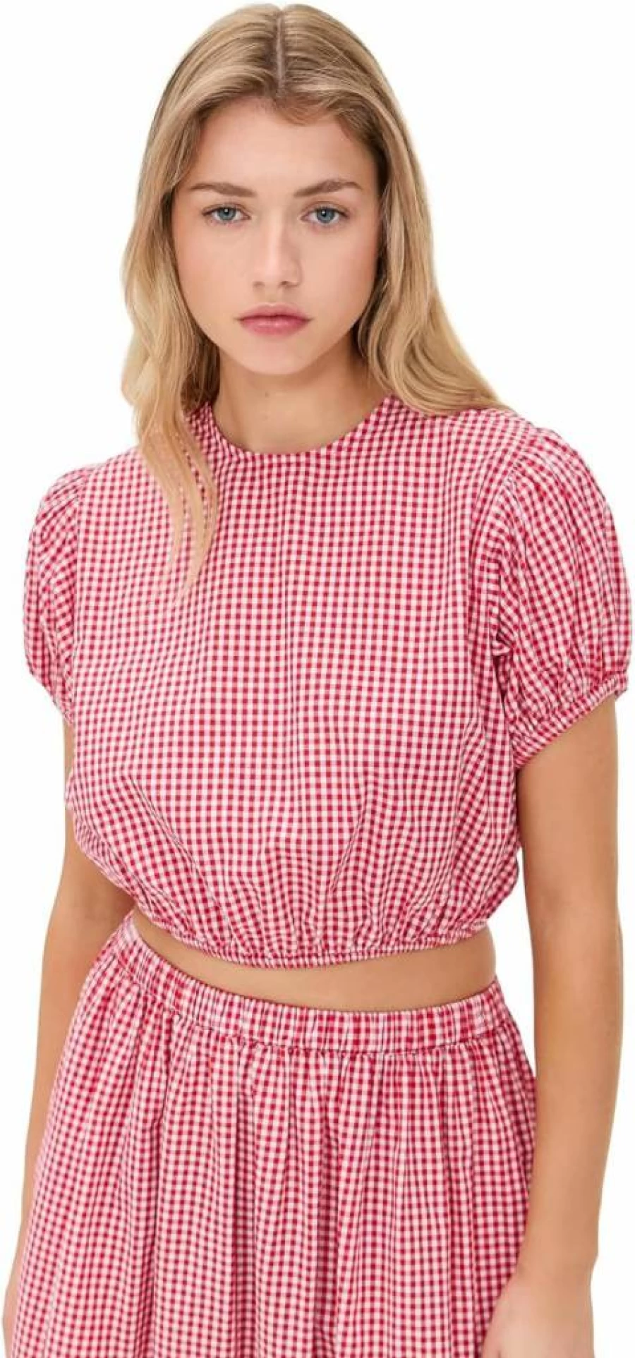Playa Lucila Women's Classic Crew Neck Top - Soft Casual Short Sleeve Shirt