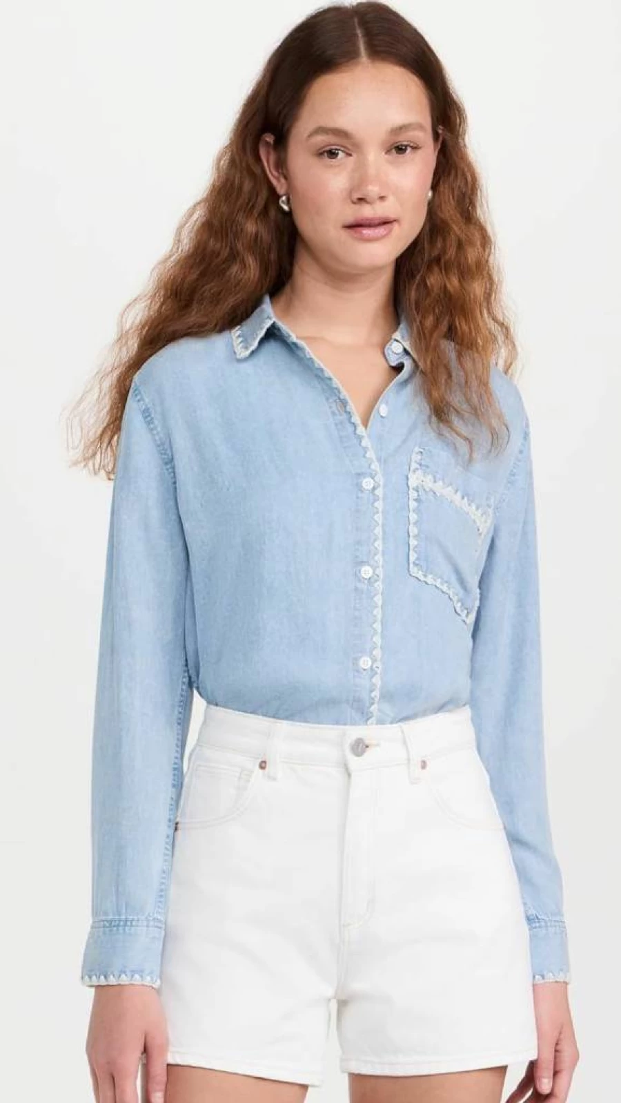 Rails Women's Saya Shirt - Soft Cotton Button-Down Top for Casual & Stylish Outfits
