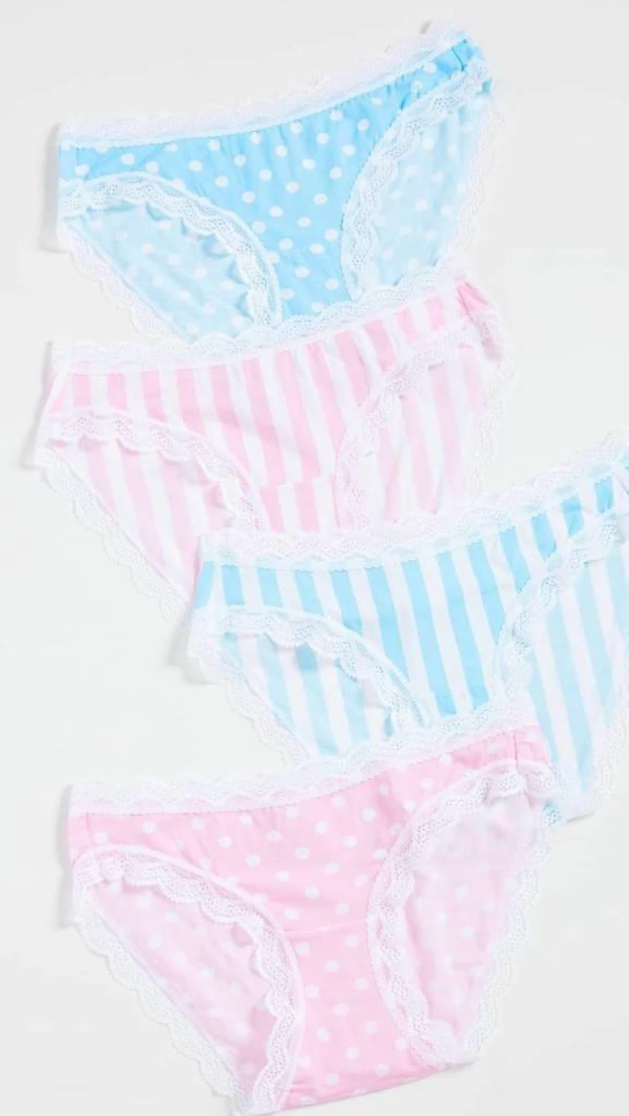 Stripe & Stare Women's Spotted & Striped Cotton Underwear 3-Pack