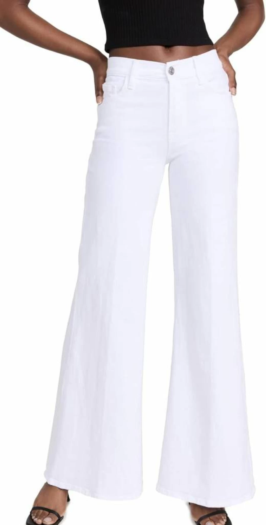 FRAME Women's Le Palazzo High-Rise Wide-Leg Jeans | Premium Denim Pants