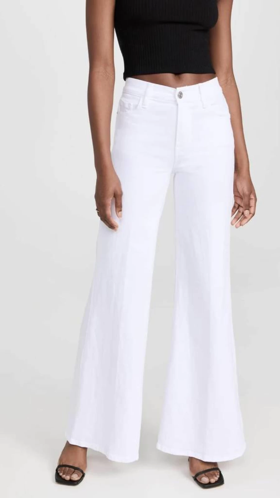 FRAME Women's Le Palazzo High-Rise Wide-Leg Jeans | Premium Denim Pants